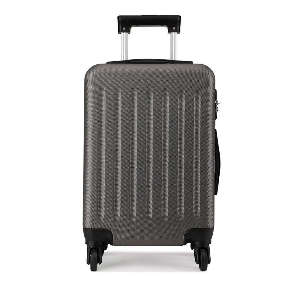 Levně KONO cestovní kufr na 4 kolečkách ABS - 65L - šedý