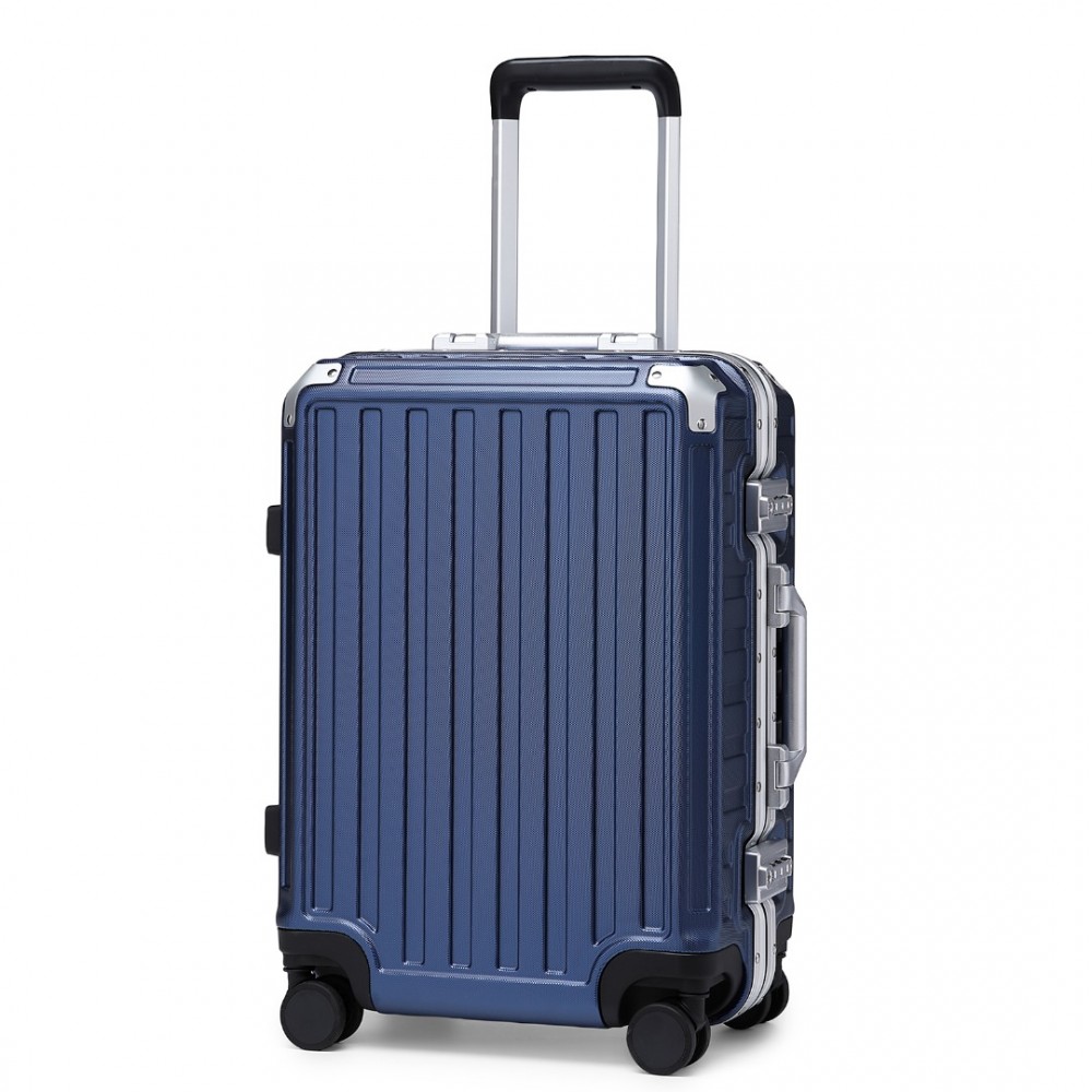 Supercase cestovní kufr s pevným hliníkovým rámem - navy - 42L