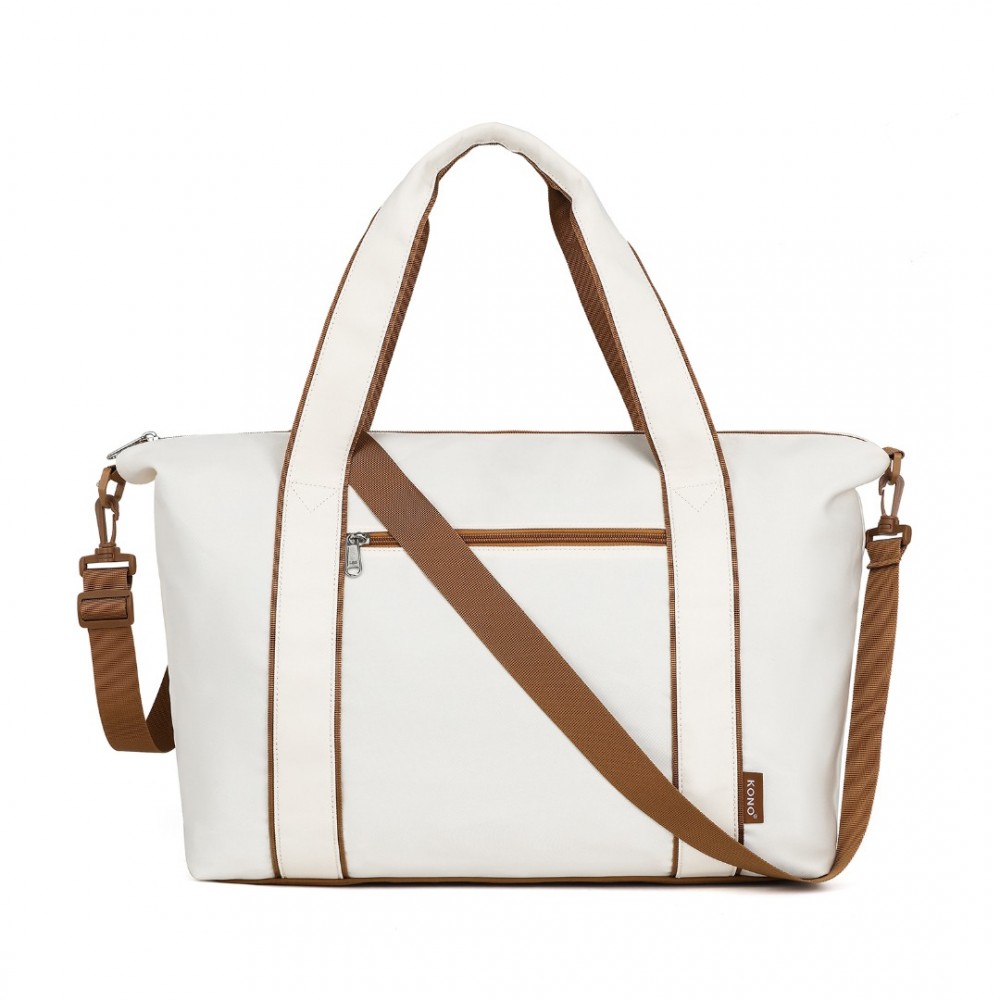 Kono TVK2420 Cestovní taška skládací Béžová/hnědá 44.5cm Voděodolná