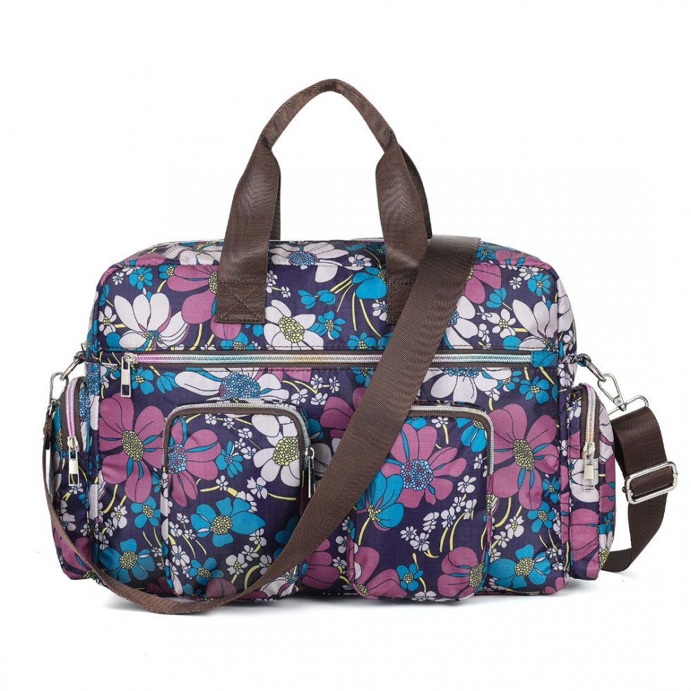 Multifunkční cestovní taška s více kapsami Kono Flower 12,5L - navy