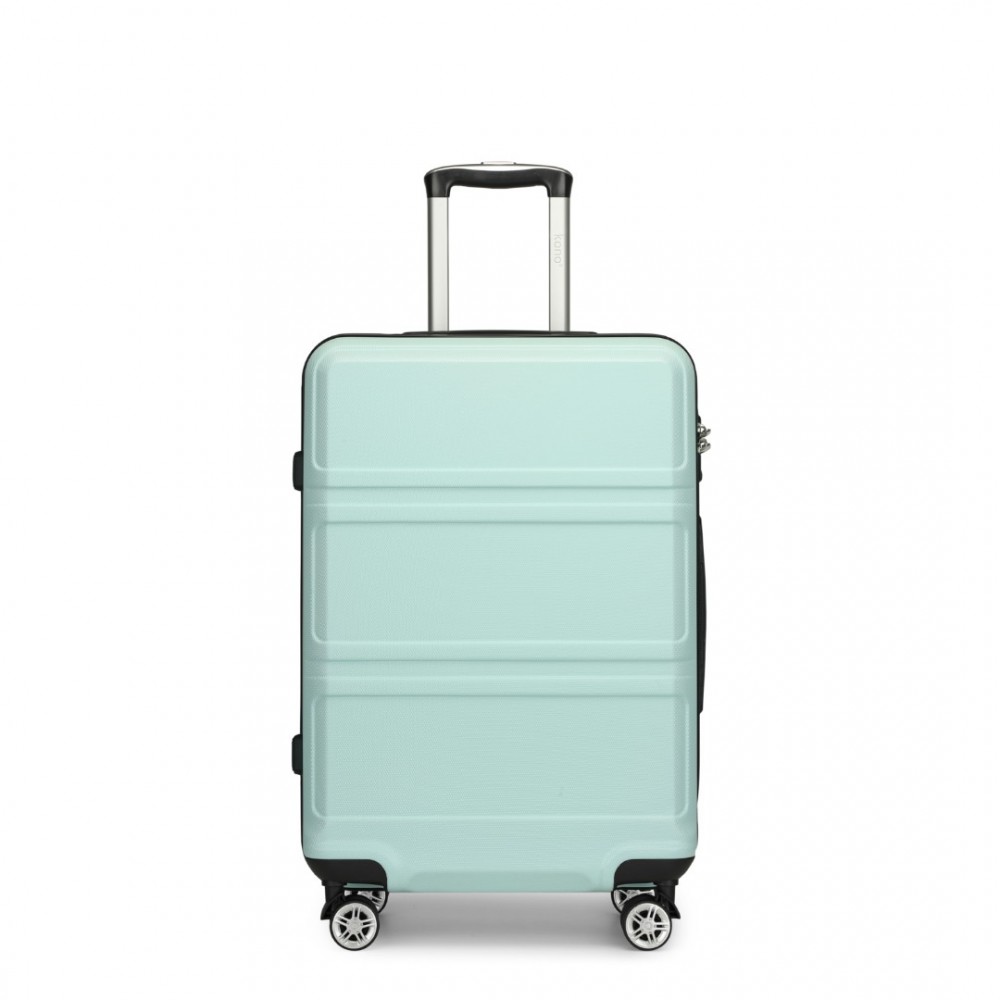 Cestovní kufr na kolečkách Kono Horizontal Design - 96 L - mint