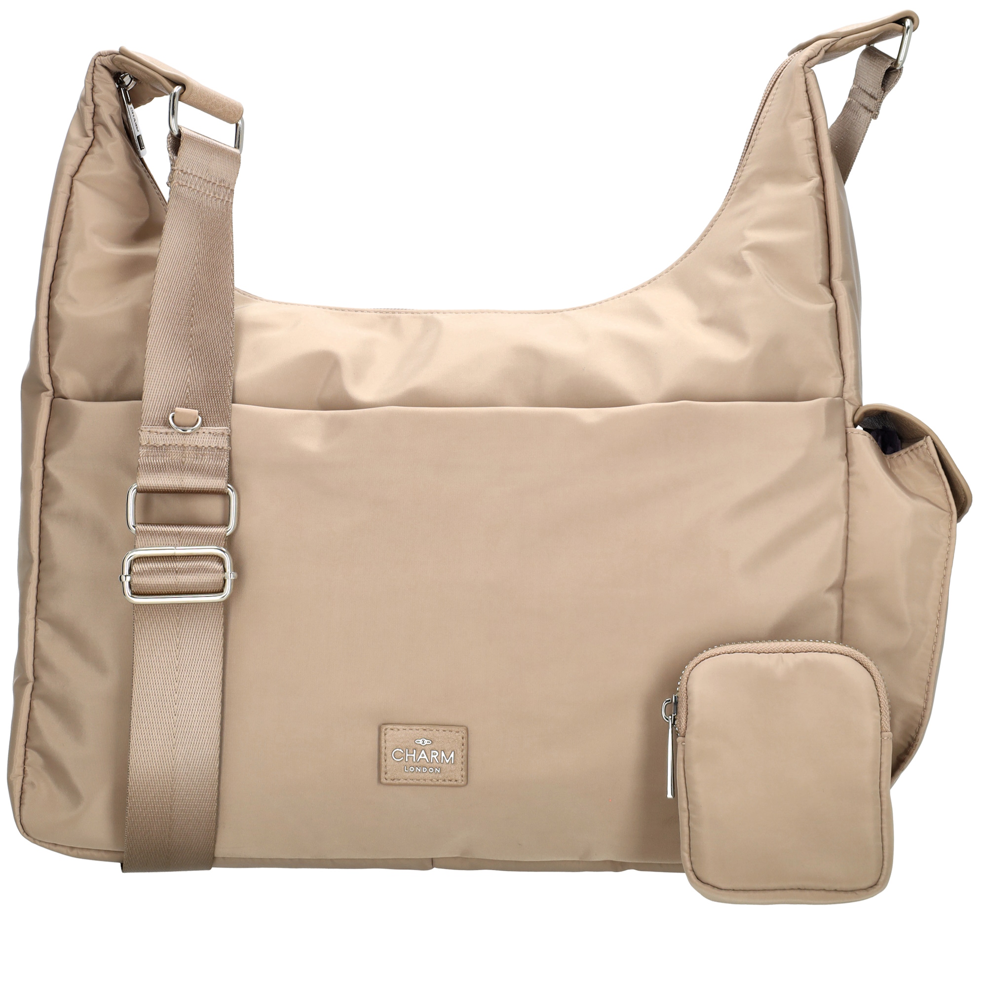 Dámská větší taška přes rameno Charm London Odeon 12,5L - světlá taupe