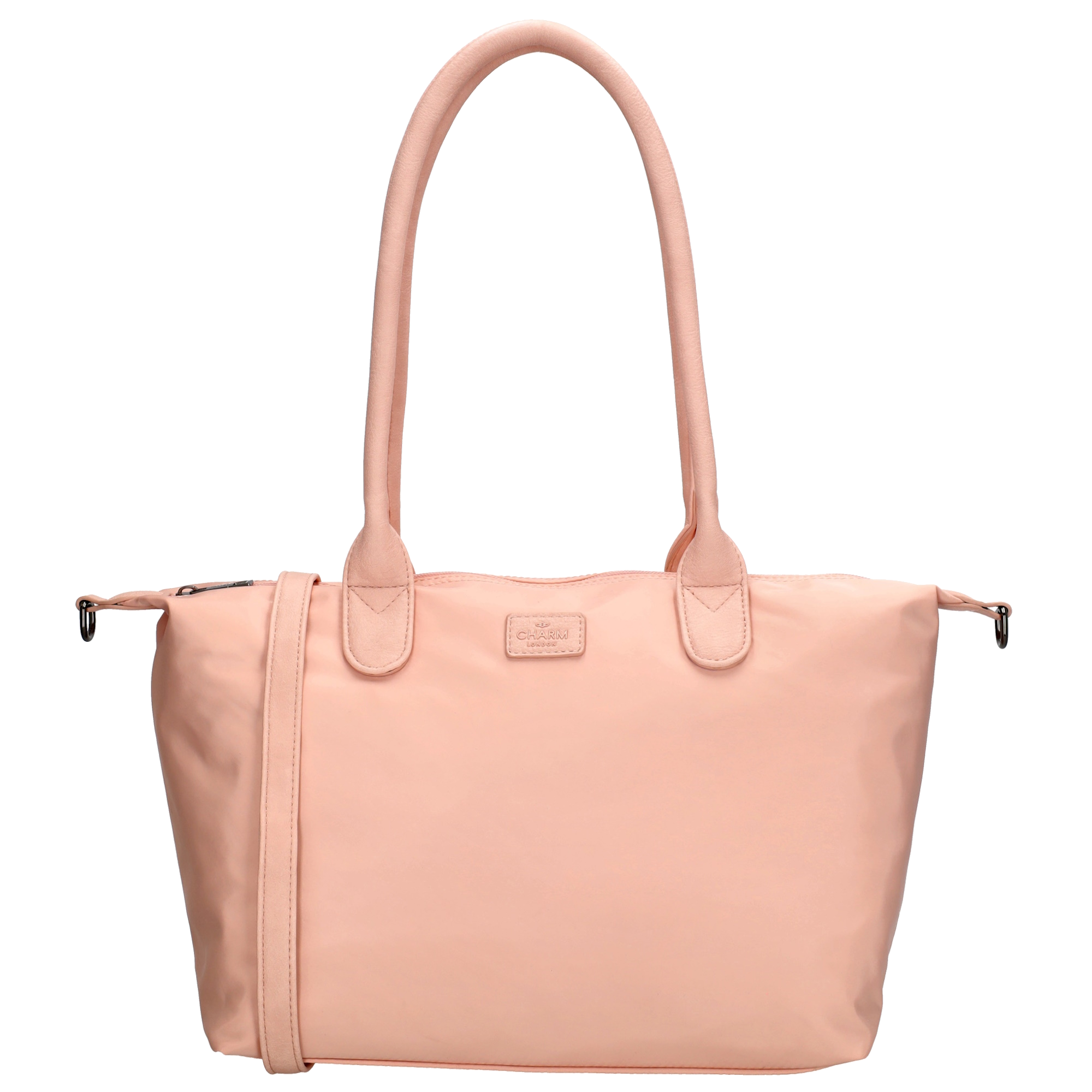Dámská shopper taška Charm London Buckingham Mono 15,5L - světle růžová