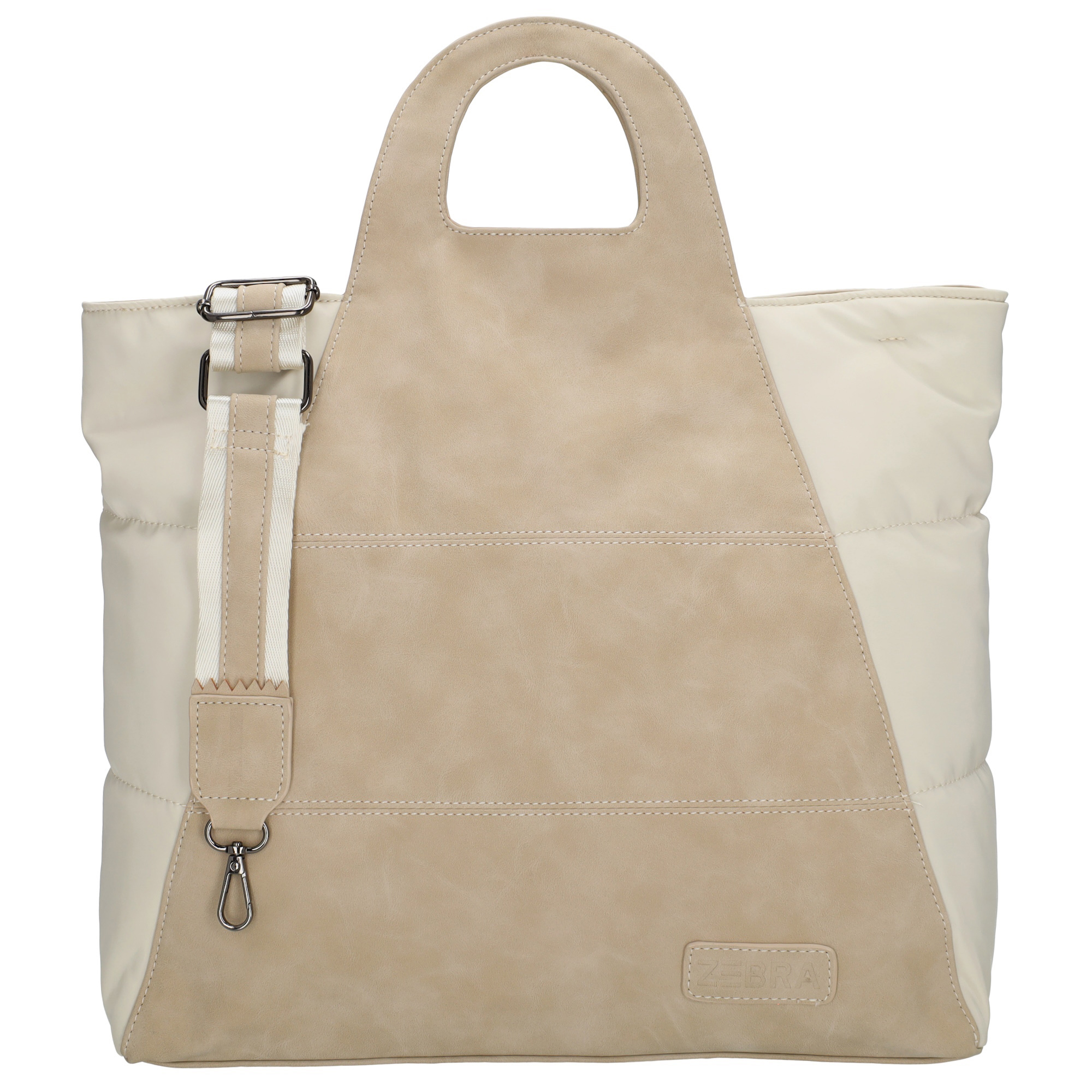 Stylová kabelka s originálním designem - Selene - Zebra Trends - 16 L - krémová