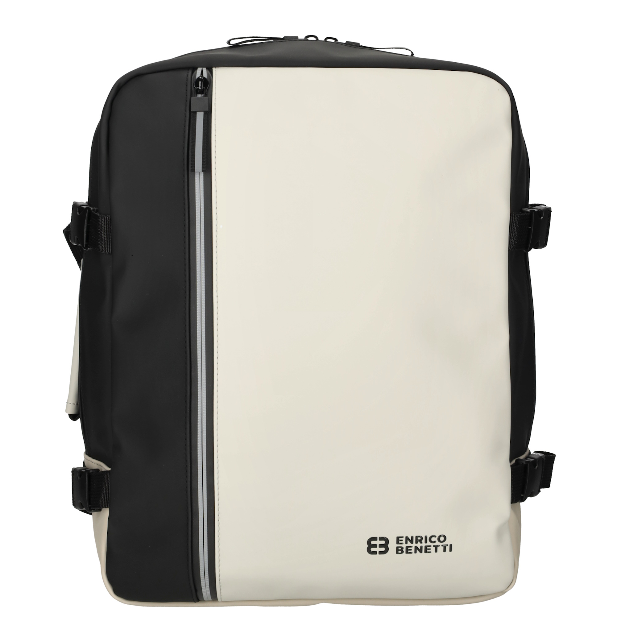 Nepromokavý kabinový batoh Enrico Benetti Bergen - 30x20x40 cm - 24 L - Černo béžový