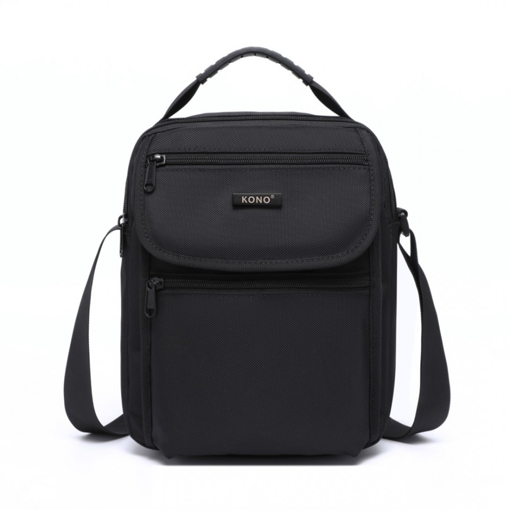 Odolná pánská crossbody taška Kono - černá