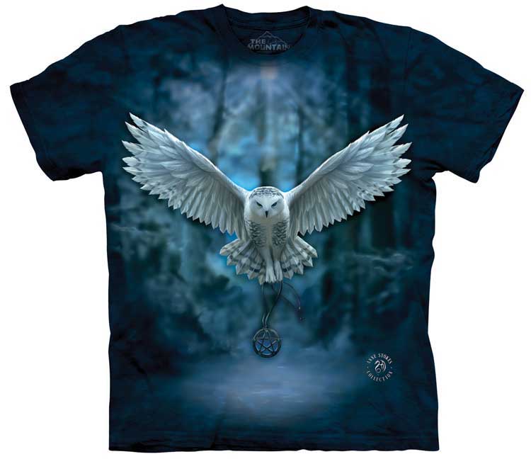 Pánské batikované triko The Mountain - Očekávejte Magii - modré Velikost: XXXL