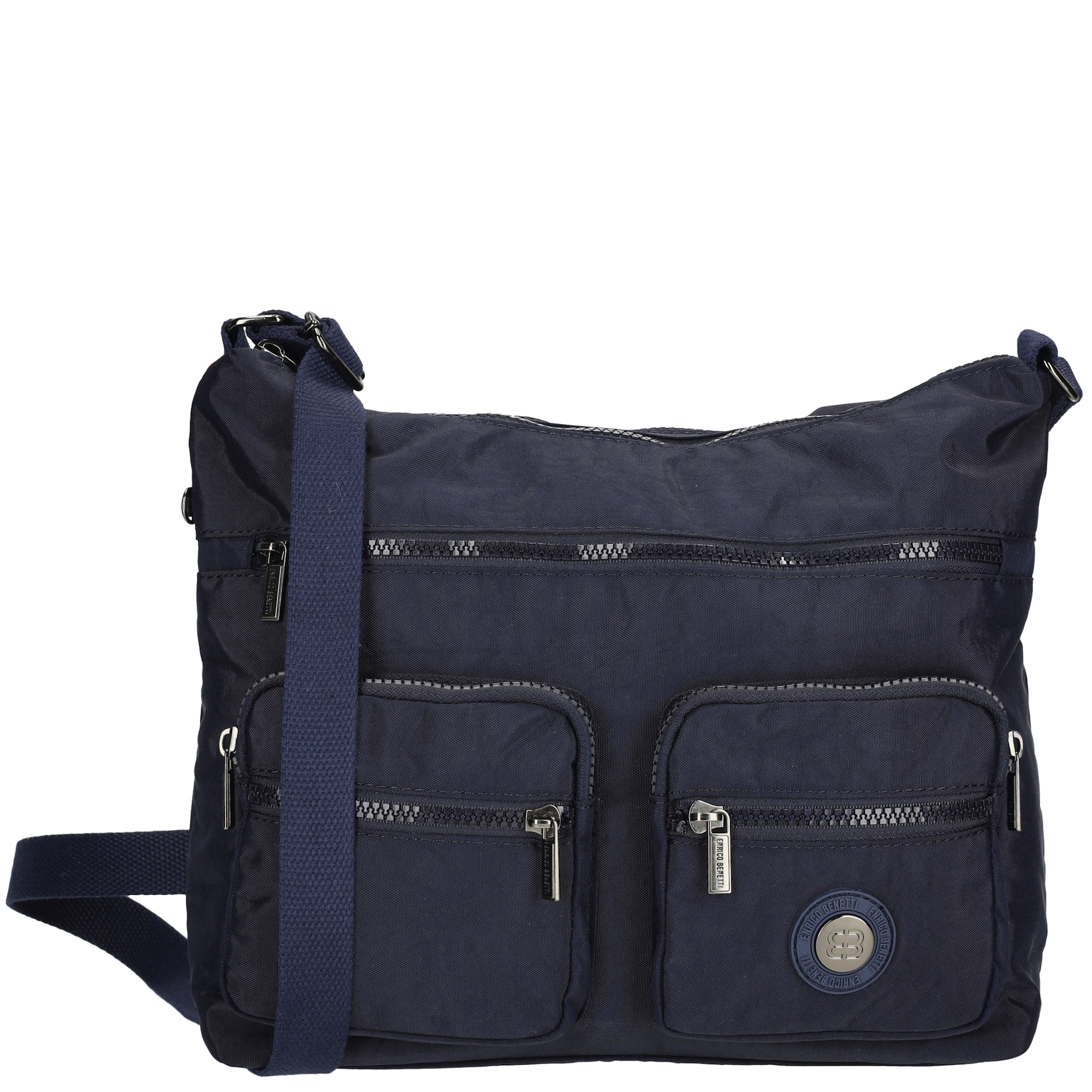 Dámská taška na rameno multipocket Crinkle Enrico Benetti - navy