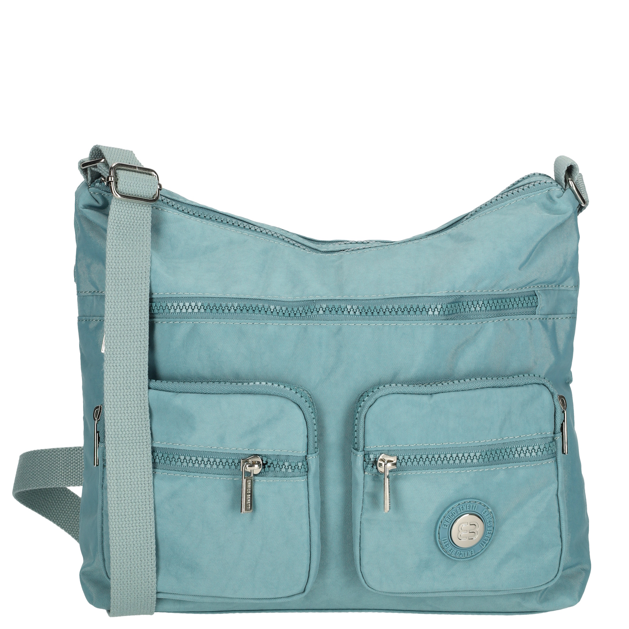 Dámská taška na rameno multipocket Crinkle Enrico Benetti - tyrkysová