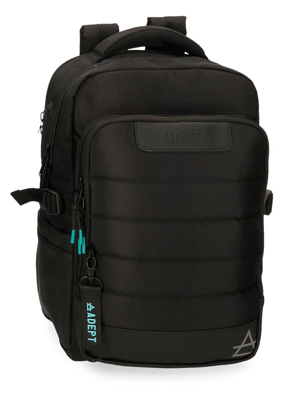 Batoh na notebook s USB portem Adept Dmas - černý 18 L