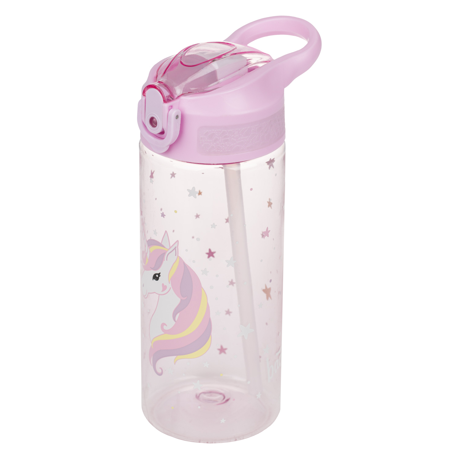 BAAGL Tritanová láhev na pití s brčkem Rainbow Unicorn 500 ml Presco Group
