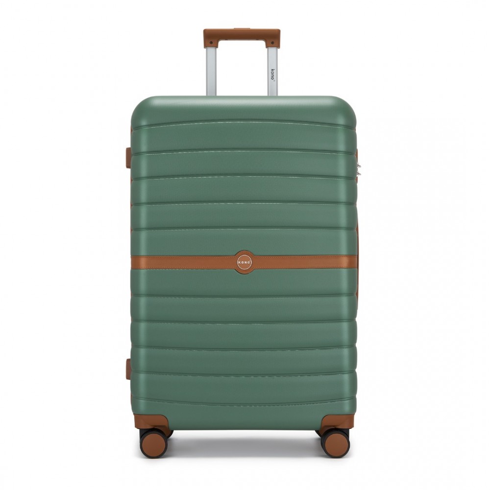 Kono KSK2592 Kufr spinner 76.5cm Zelená ABS/Polykarbonát