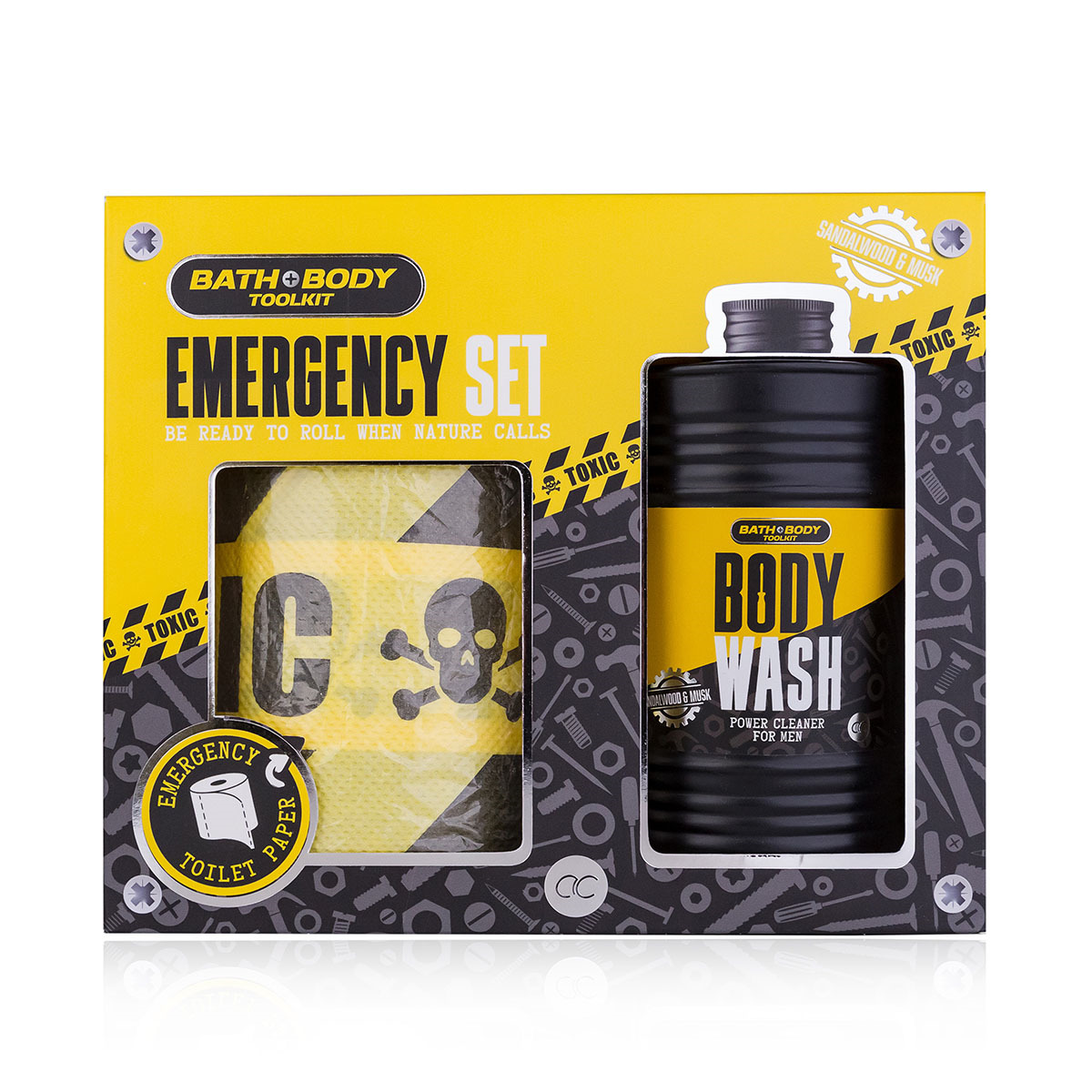 Koupelový set BATH and BODY TOOLKIT s toaletním papírem - ACCENTRA - 400ml