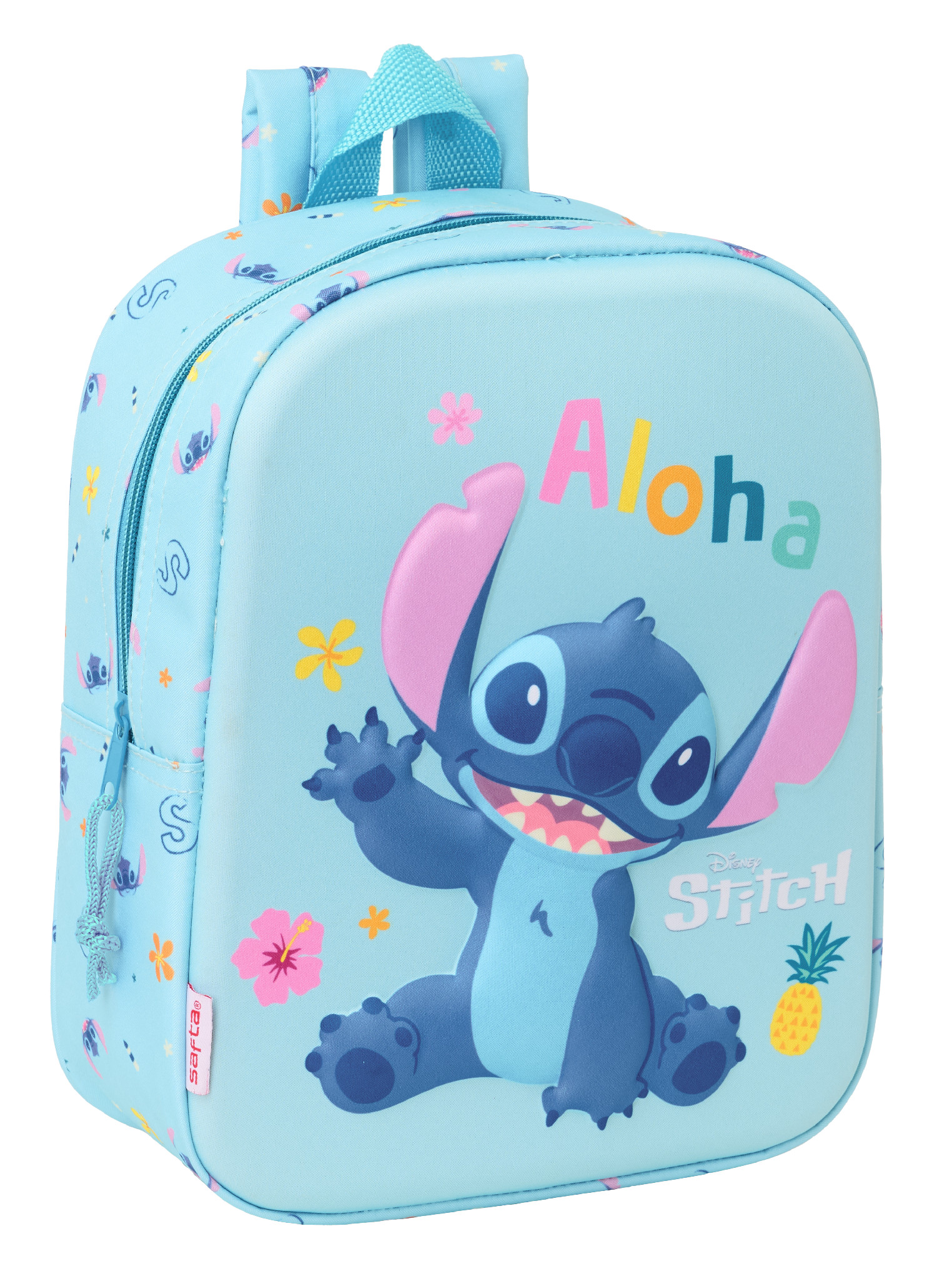 Disney Dětský 3D mini batoh Stitch Safta 6 L - modrý