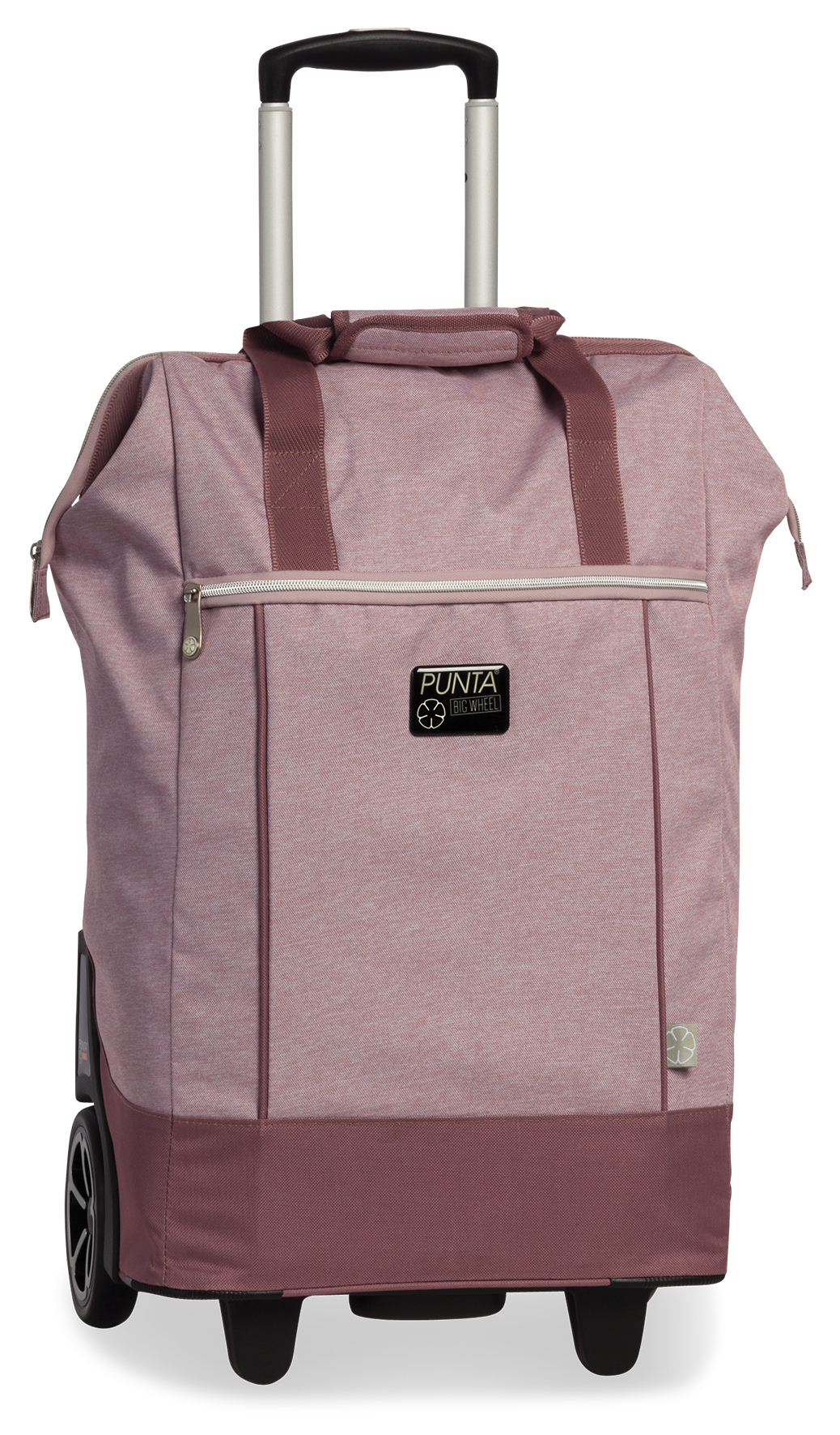 PUNTA nákupní taška na kolečkách s výsuvnou rukojetí - 40L - růžová