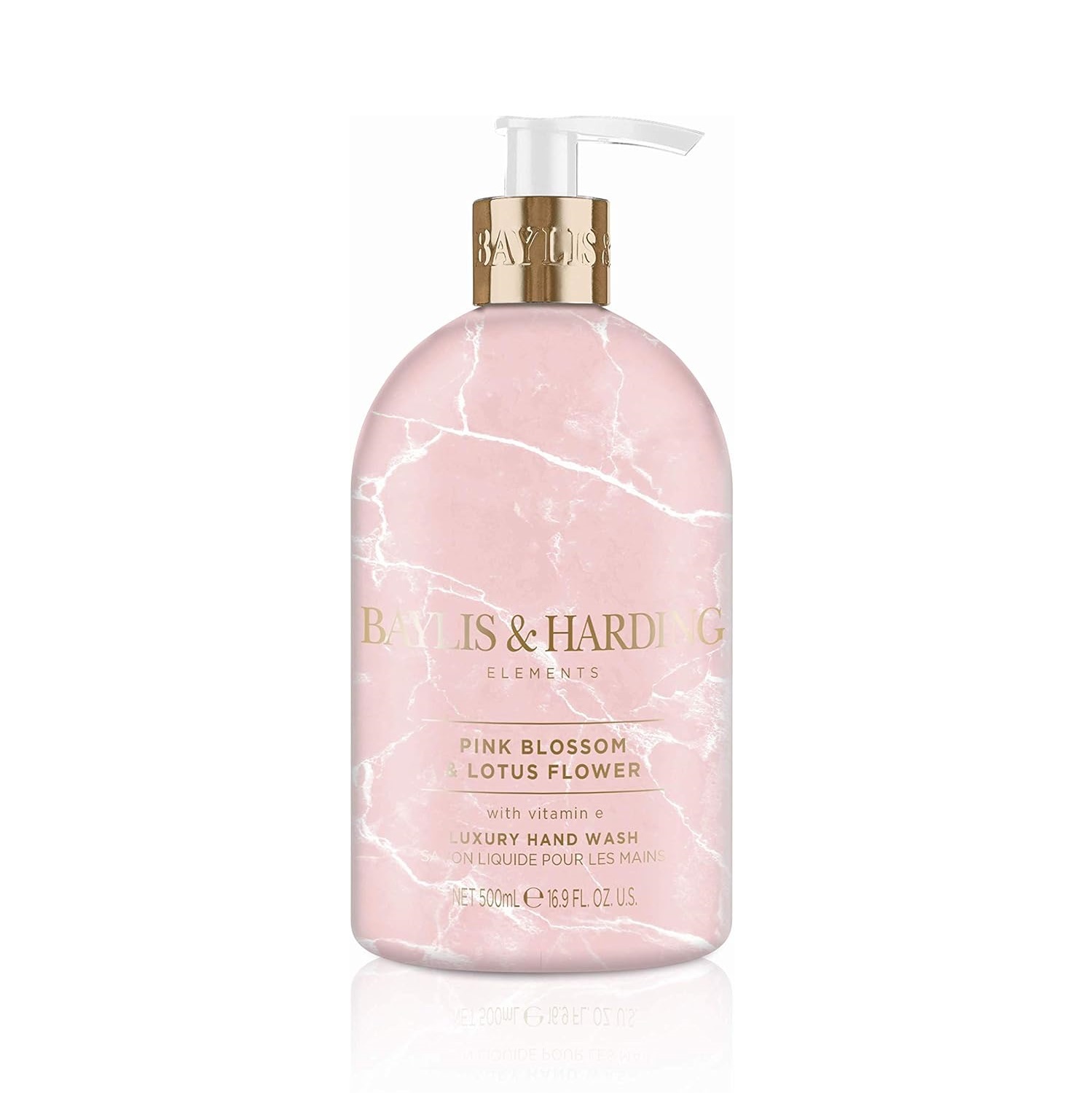 Baylis & Harding Elements Pink Blossom & Lotus Flower tekuté mýdlo na ruce 500 ml