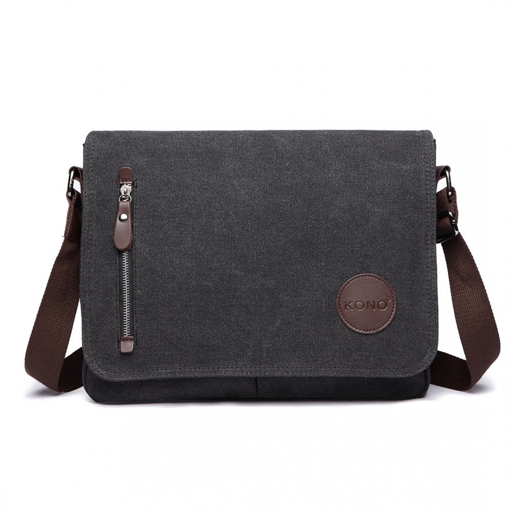 Levně Kono Pánská crossbody taška - černá