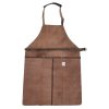 Kožená Zástěra pro milovníky grilování - Tmavě Hnědá (bez loga)