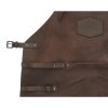 Kožená Zástěra pro milovníky grilování - Tmavě Hnědá (bez loga)