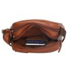 Pánská kožená taška přes rameno Houston - hnědá