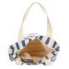Bavlněná pruhovaná shopper taška PE-Florence - modrá