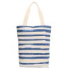 Bavlněná pruhovaná shopper taška PE-Florence - modrá