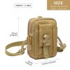 KONO casual malá crossbody taška - khaki