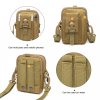 KONO casual malá crossbody taška - khaki