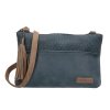 Minikabelka crossbody s třásní Beagles brunete - navy