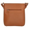 Dámská elegantní crossbody kabelka Charm London Stratford bez klopy - koňaková