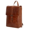 Dámský kožený batoh Micmacbags Porto - hnědý
