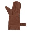 Kožená zástěra na grilování v dárkovém balení s rukavicí Hide & stitches - hnědá