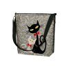 Filcová Eko kabelka Funky - Black&White