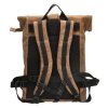 Kožený unisex batoh Hide & Stitches Idaho - hnědý 19L