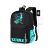 Školní svítící batoh Senkey DJ s USB portem - černý - 18,5L