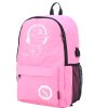 Školní svítící batoh Senkey Style s USB portem - růžový