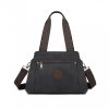 Dámská plátěná multifunkční crossbody taška KONO Saviora - černá