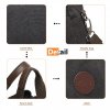Dámská plátěná multifunkční crossbody taška KONO Saviora - černá