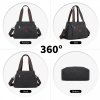 Dámská plátěná multifunkční crossbody taška KONO Saviora - černá