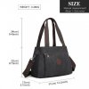Dámská plátěná multifunkční crossbody taška KONO Saviora - černá