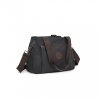 Dámská plátěná multifunkční crossbody taška KONO Saviora - černá