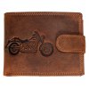 Luxusní pánská peněženka s přezkou Chopper - hnědá