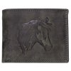Luxusní kožená peněženka s hlavou koně