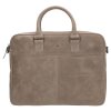 Kožená byznys taška na notebook Micmacbags malmö 15,6 inch (38 cm) - šedá