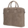 Kožená byznys taška na notebook Micmacbags malmö 15,6 inch (38 cm) - šedá