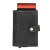 Dárková sada pro muže kožená peněženka a klíčenka Hide & Stitches Idaho  - černá