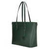 Dámská elegantní laptop taška Charm London Birmingham shopper 15,6 inch (38 cm) - smaragdově zelená