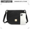 Elegantní dámská crossbody kabelka Miss Lulu Patricia - černá