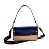 Malá designová crossbody kabelka NOBO Fancy - modro - béžová