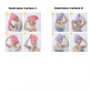 3 ks turban - ručník na vysušení vlasů z mikrovlákna - 3 barvy